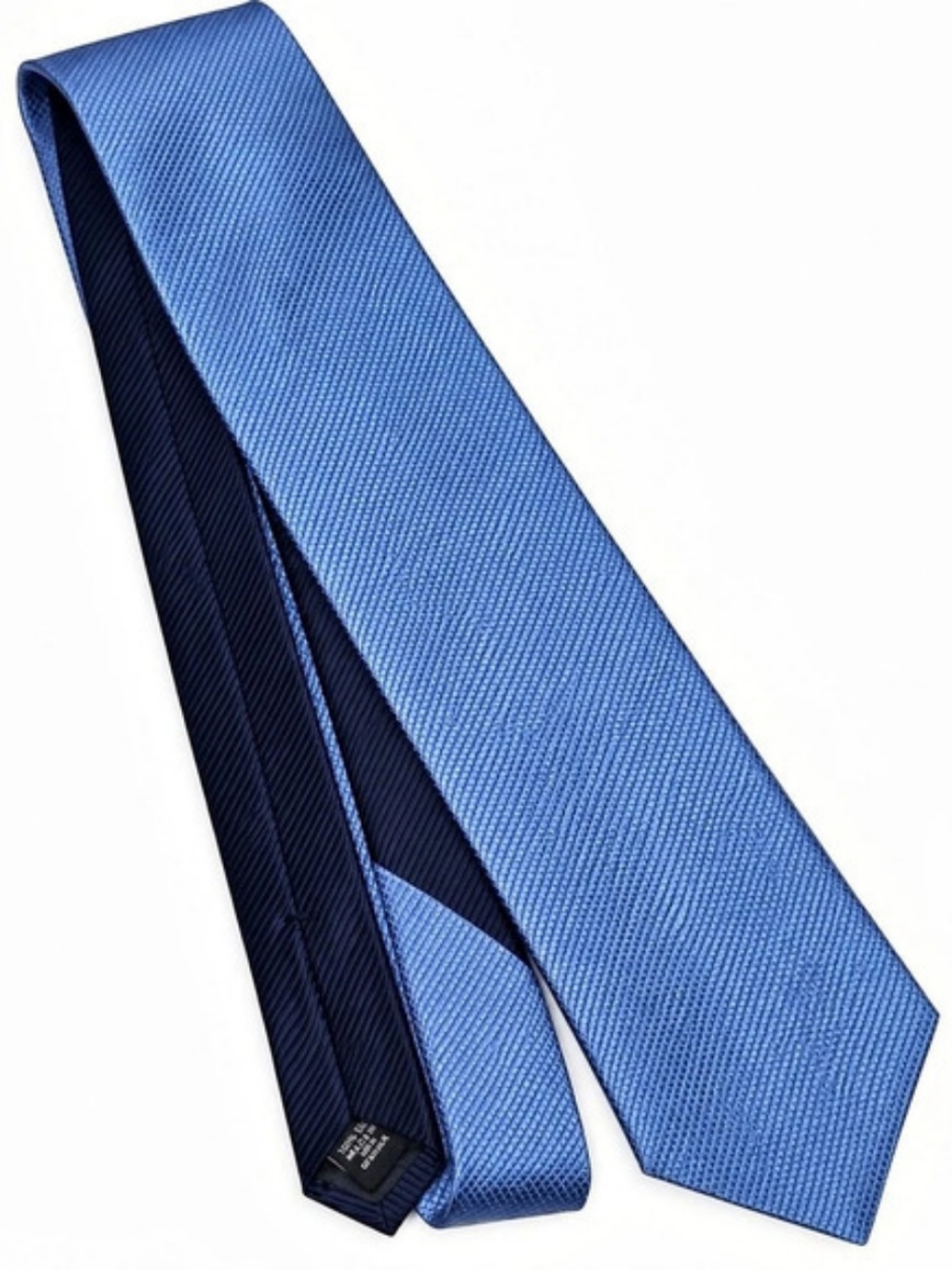 Roundtree And York Blue Textured Tie Like New